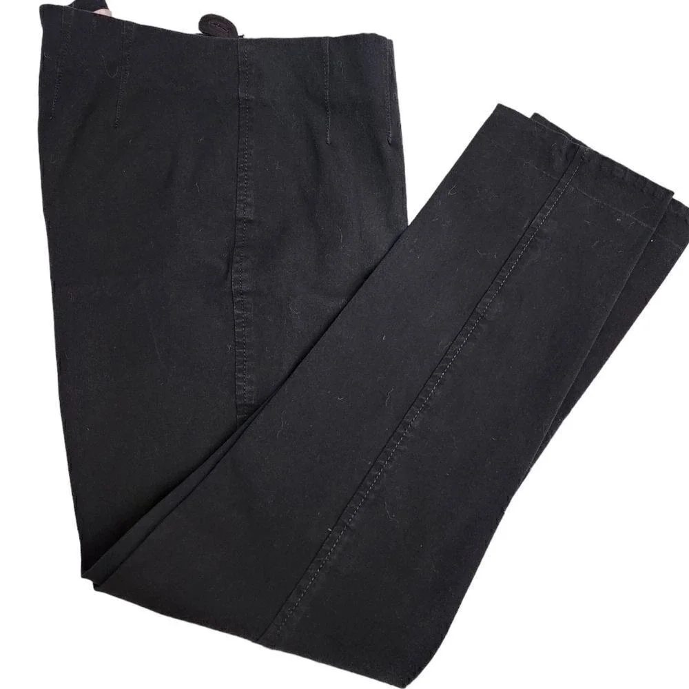 Lilly Pulitzer Black low-rise work pants straight leg Womens Sz 8